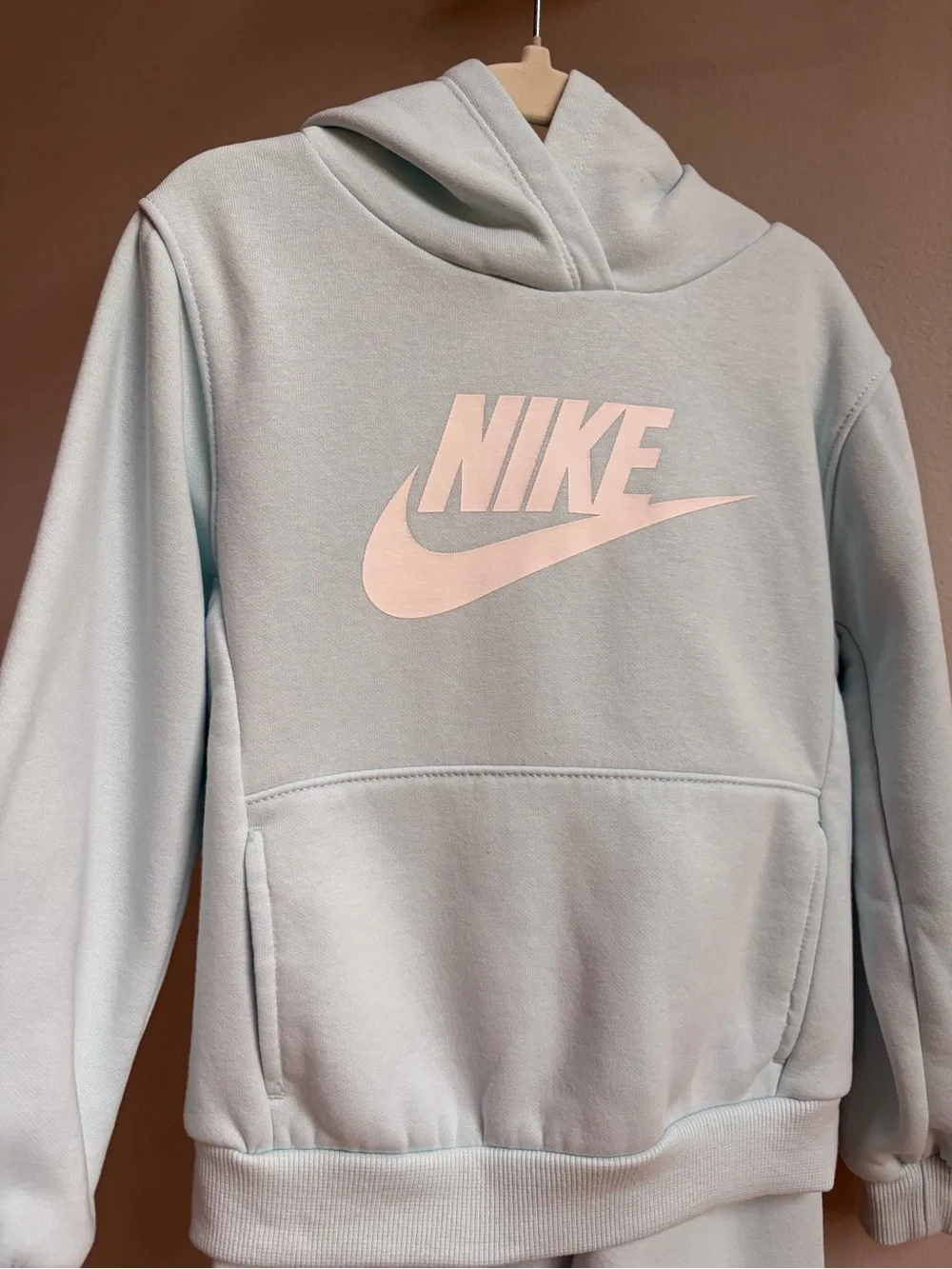 Nike Kids' Hooded Jogger Set - Pink & Light Blue